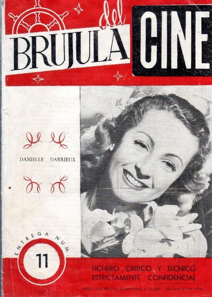 BRUJULA DEL CINE magazine side cover Issue 11   1948