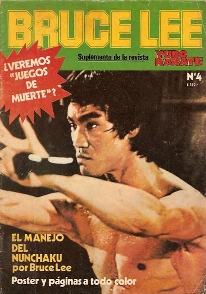 BRUCE LEE magazine side cover Issue 4 August 1977