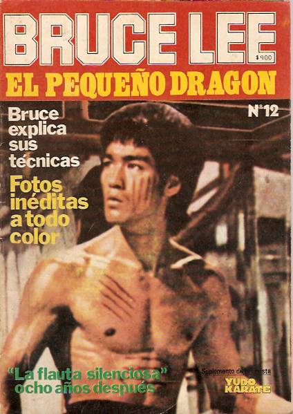 BRUCE LEE magazine side cover Issue 12 April 1978