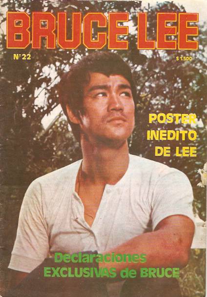 BRUCE LEE magazine side cover Issue 22 March 1979