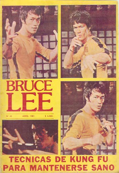 BRUCE LEE magazine side cover Issue 48 April 1981