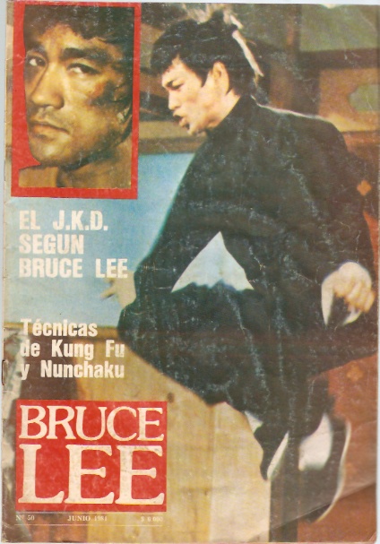 BRUCE LEE magazine side cover Issue 50 June 1981