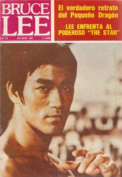 BRUCE LEE magazine side cover Issue 54 October 1981