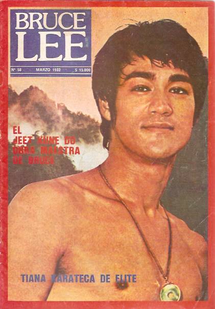BRUCE LEE magazine side cover Issue 58 March 1982