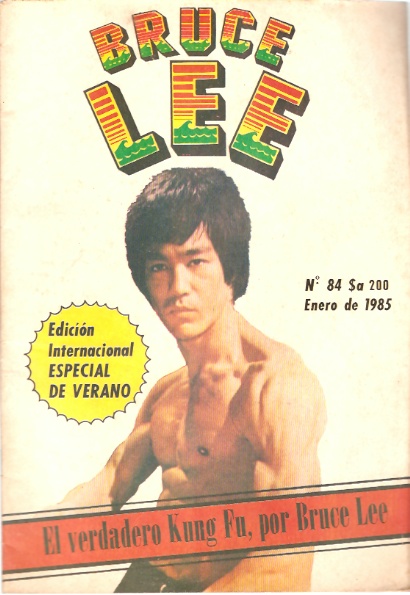 BRUCE LEE magazine side cover Issue 84 January 1985