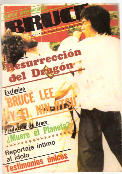 BRUCE LEE magazine side cover Issue 97 November 1985