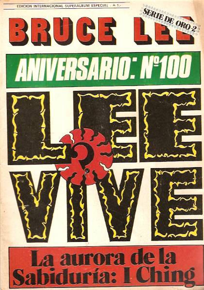 BRUCE LEE magazine side cover Issue 100 January 1986