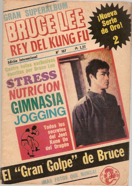 BRUCE LEE magazine side cover Issue 107  1986