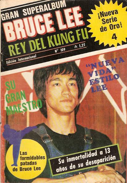 BRUCE LEE magazine side cover Issue 109  1986