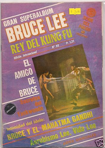 BRUCE LEE magazine side cover Issue 112  1986