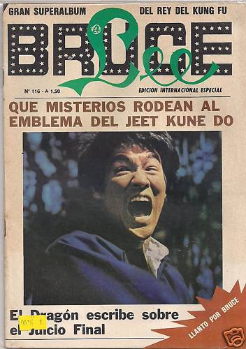 BRUCE LEE magazine side cover Issue 116  1986