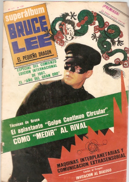 BRUCE LEE magazine side cover Issue 117  1987