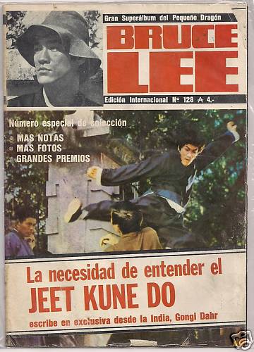 BRUCE LEE magazine side cover Issue 128  1987