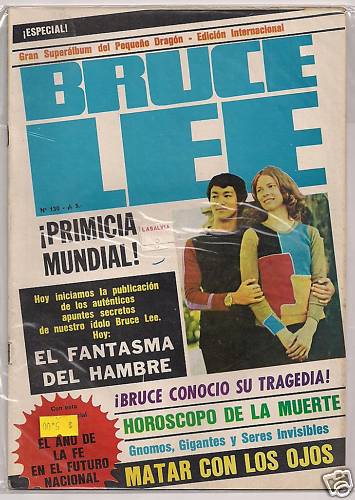 BRUCE LEE magazine side cover Issue 130  1987