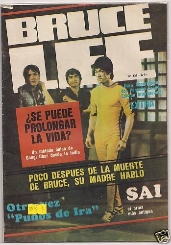 BRUCE LEE magazine side cover Issue 132  1988