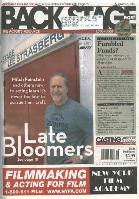 BACK STAGE EAST magazine side cover 2 August 2007