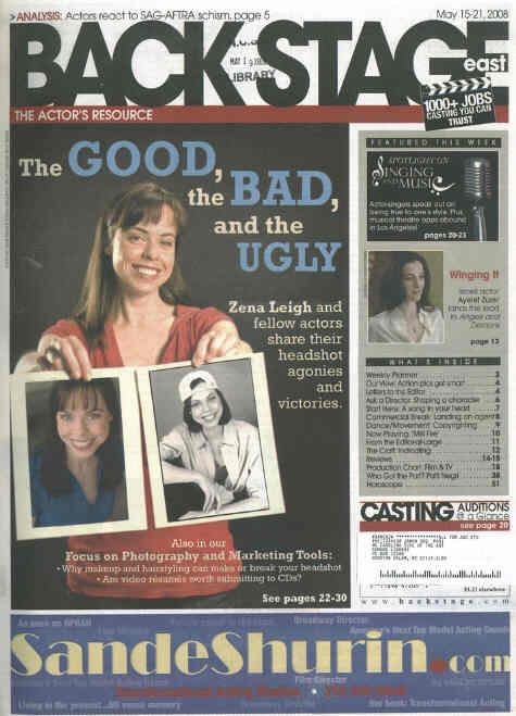 BACK STAGE EAST magazine side cover 15 May 2008