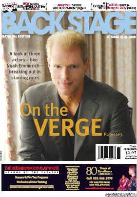 BACK STAGE EAST magazine side cover 23 October 2008