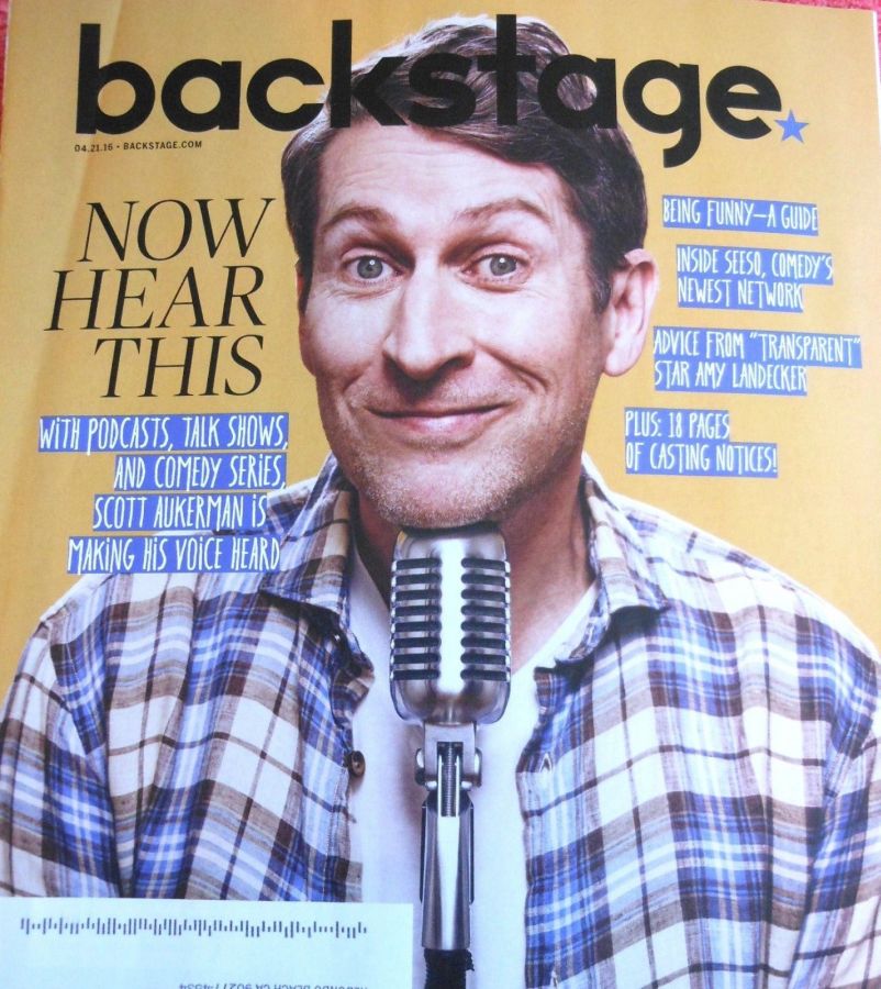 BACKSTAGE (USA) magazine side cover 21 April 2016