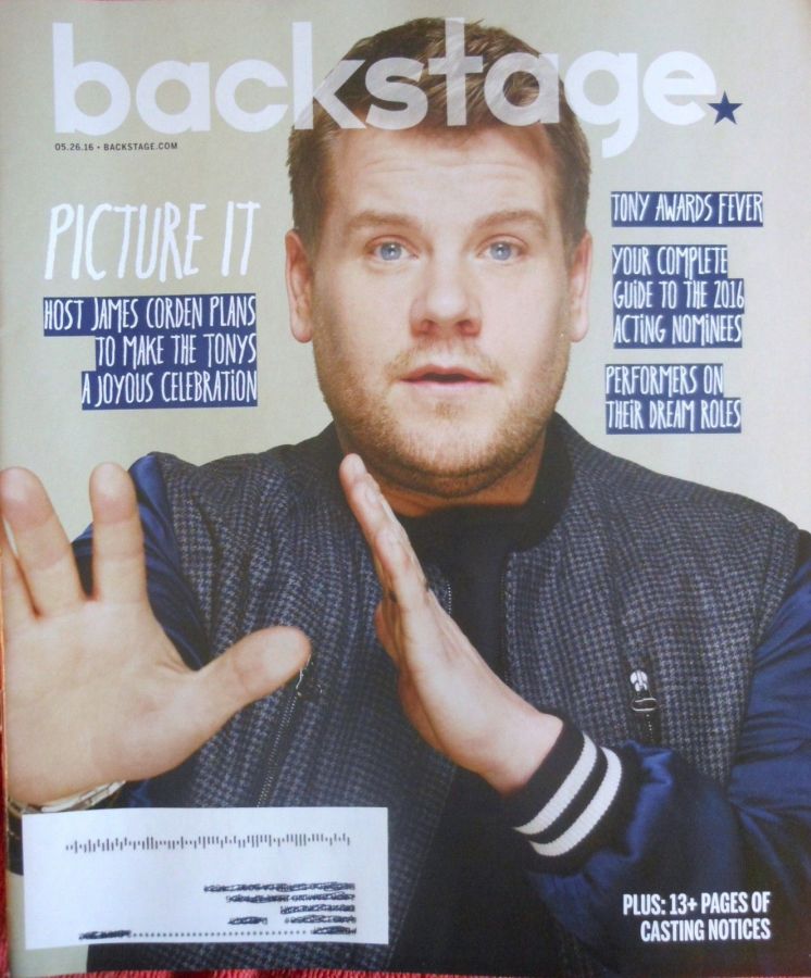 BACKSTAGE (USA) magazine side cover 26 May 2016