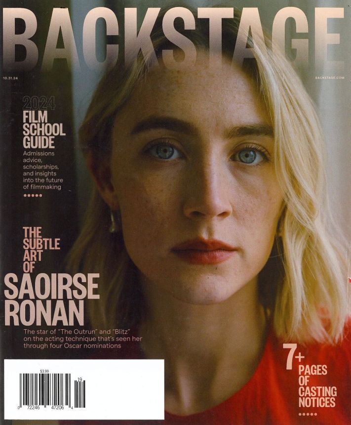BACKSTAGE (USA) magazine side cover 31 October 2024