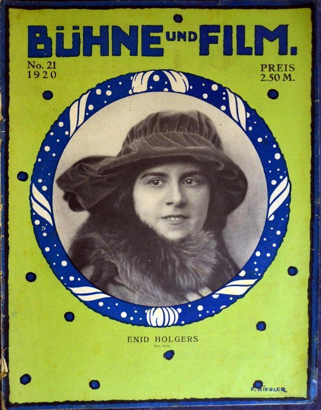 BUHNE UND FILM magazine side cover Issue 21  1920