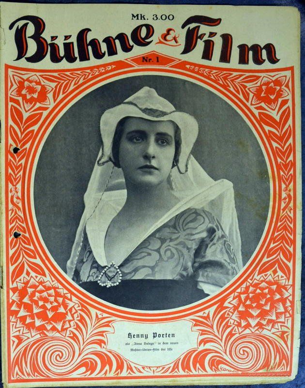 BUHNE UND FILM magazine side cover Issue 1  1921