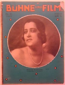 BUHNE UND FILM magazine side cover Issue 21  1921