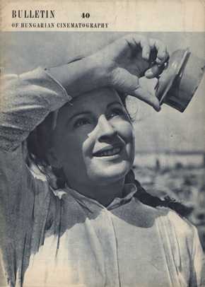 HUNGAROFILM BULLETIN magazine side cover Issue 40  1953