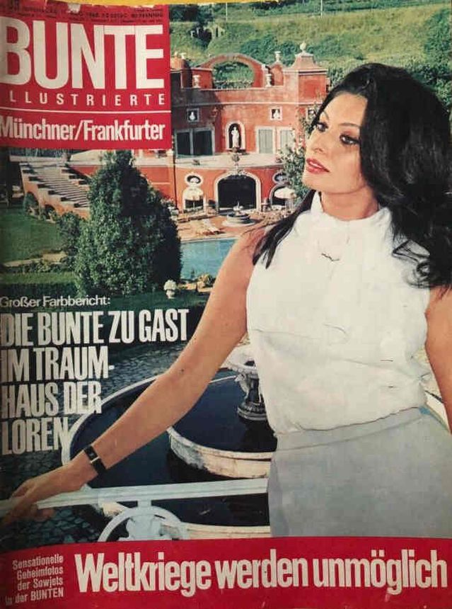 BUNTE ILLUSTRIERTE magazine side cover Issue 33 11 August 1965