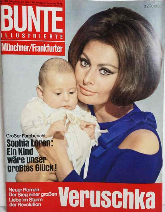 BUNTE ILLUSTRIERTE magazine side cover Issue 43   1967