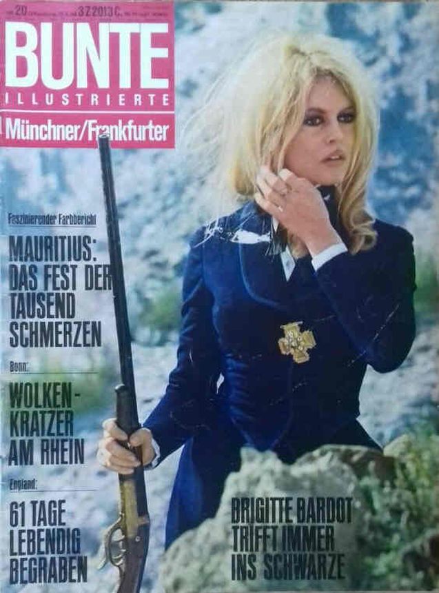 BUNTE ILLUSTRIERTE magazine side cover Issue 20 15 May 1968