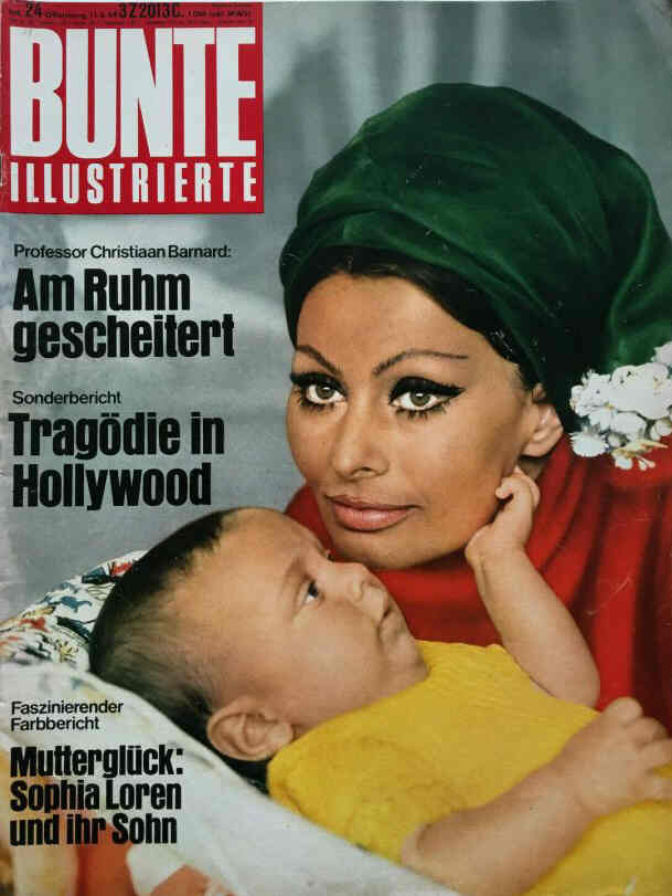 BUNTE ILLUSTRIERTE magazine side cover Issue 24 11 June 1969