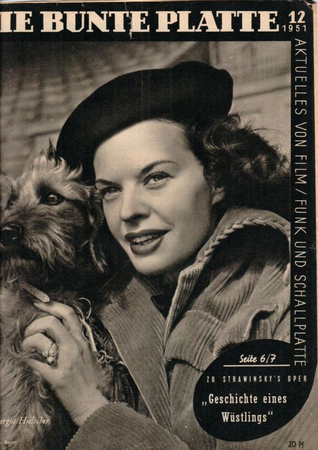 DIE BUNTE PLATTE magazine side cover Issue 12   1951