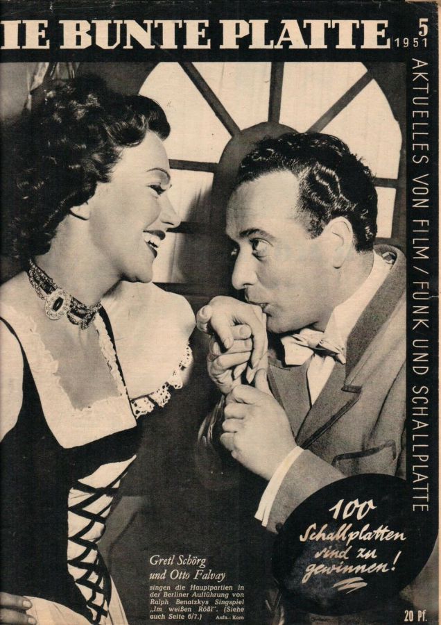 DIE BUNTE PLATTE magazine side cover Issue 5   1951