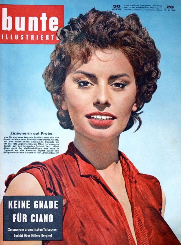 BUNTE ILLUSTRIERTE magazine side cover Issue 20 17 May 1958