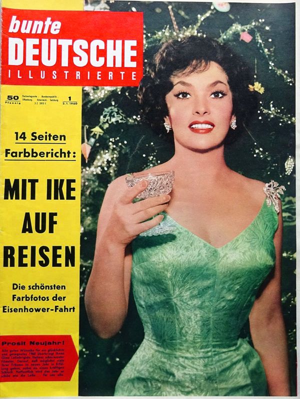 BUNTE ILLUSTRIERTE magazine side cover Issue 1 2 January 1960