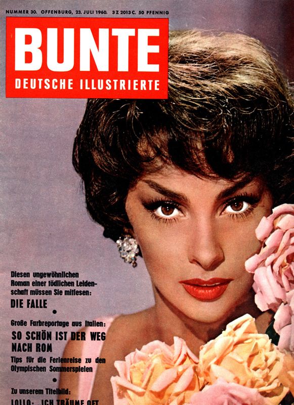 BUNTE ILLUSTRIERTE magazine side cover Issue 30 23 July 1960