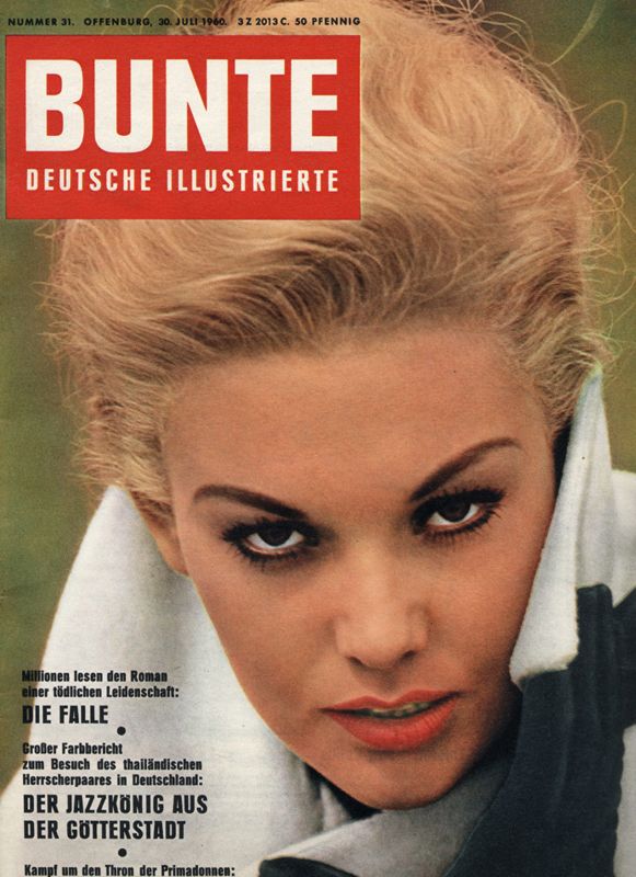 BUNTE ILLUSTRIERTE magazine side cover Issue 31 30 July 1960