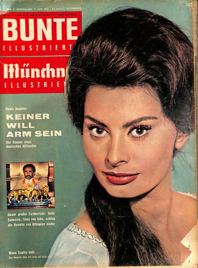 BUNTE ILLUSTRIERTE magazine side cover Issue 2 7 January 1961