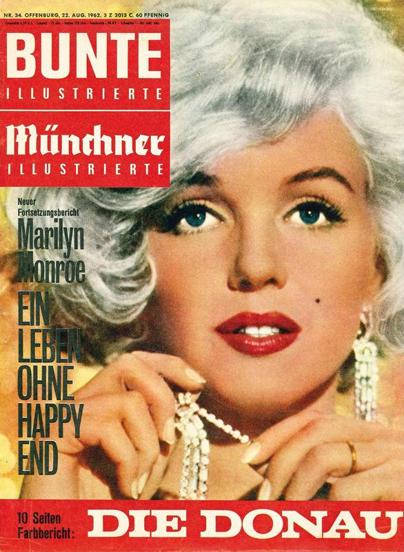 BUNTE ILLUSTRIERTE magazine side cover Issue 34 22 August 1962