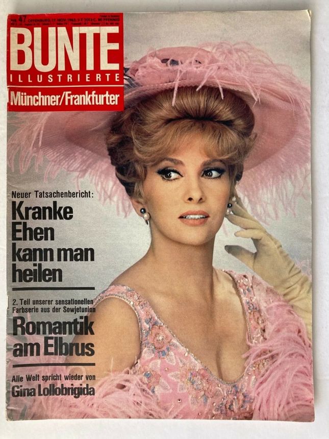 BUNTE ILLUSTRIERTE magazine side cover Issue 47 17 November 1965