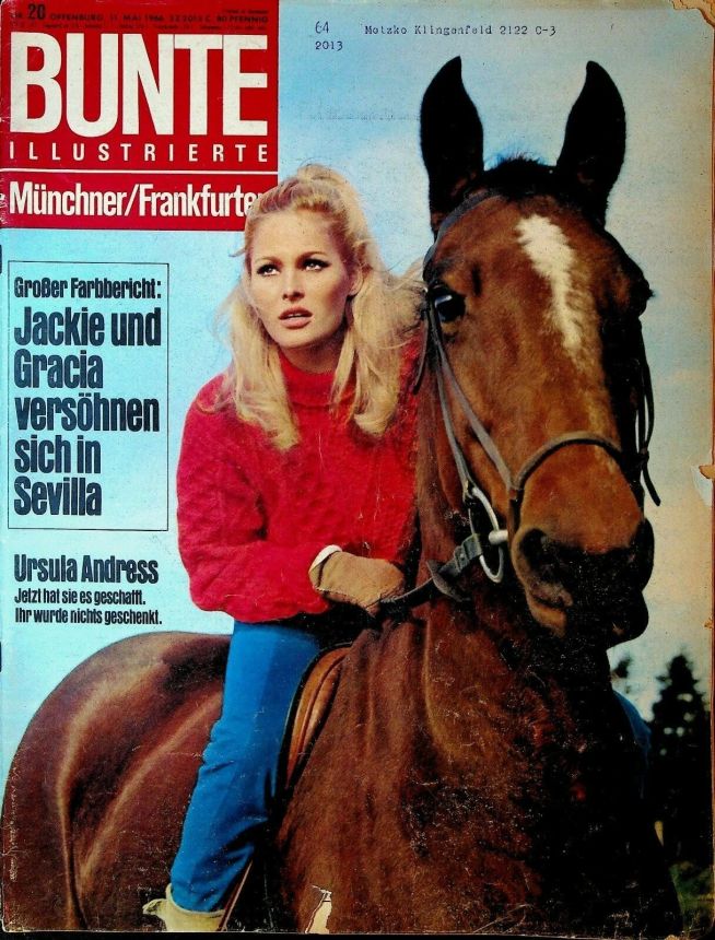 BUNTE ILLUSTRIERTE magazine side cover Issue 20 11 May 1966