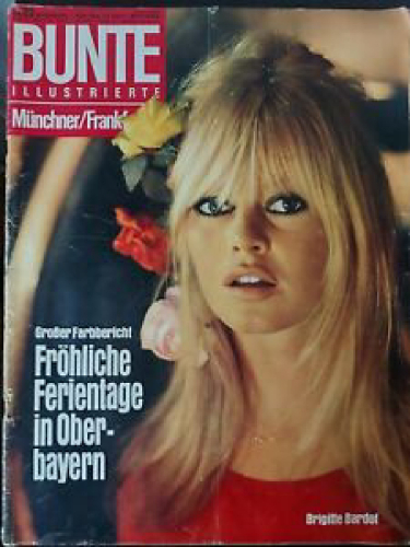 BUNTE ILLUSTRIERTE magazine side cover Issue 23 1 June 1966