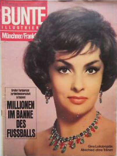 BUNTE ILLUSTRIERTE magazine side cover Issue 29 13 July 1966