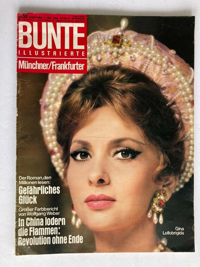 BUNTE ILLUSTRIERTE magazine side cover Issue 50 7 December 1966