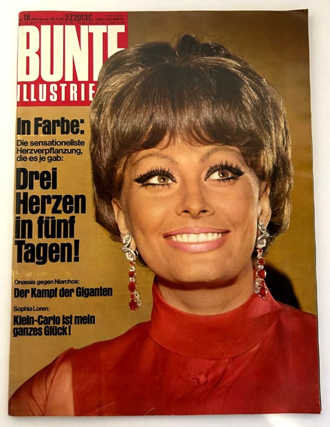 BUNTE ILLUSTRIERTE magazine side cover Issue 18 4 April 1969