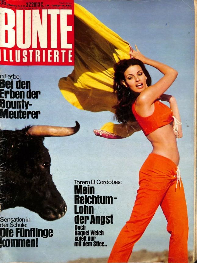 BUNTE ILLUSTRIERTE magazine side cover Issue 35 25 August 1970