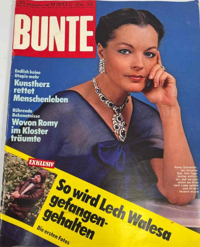 BUNTE ILLUSTRIERTE magazine side cover Issue 35 26 August 1982
