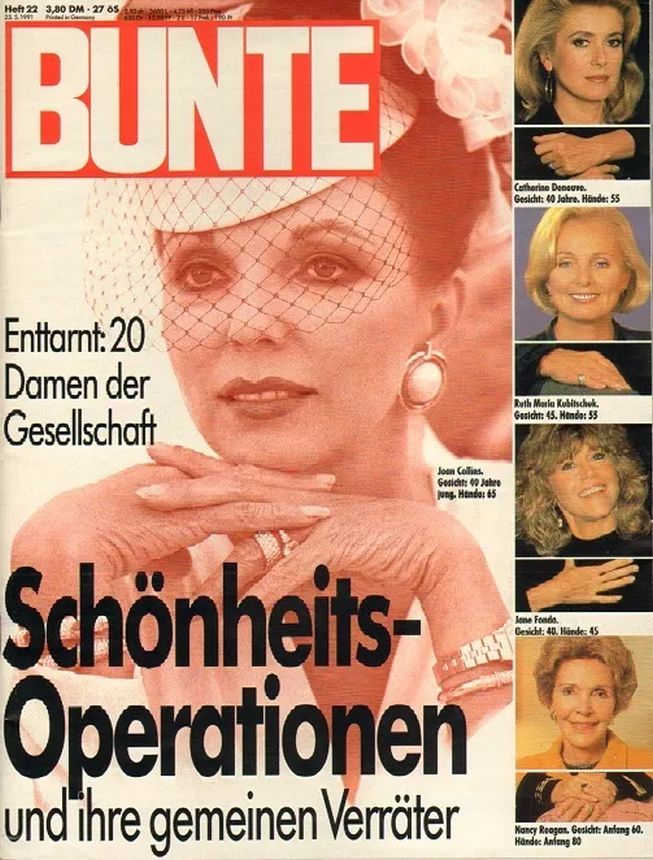 BUNTE ILLUSTRIERTE magazine side cover 23 May 1991